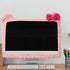 VIOKKO 2 (17 24 Inch) Pcs Kawaii Elastic Monitor Dust Cover - Cat Ear Furry Pink, Dustproof for PC, TV, Laptop