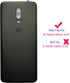 Ubrokeifixit Rear Back Glass Door Cover Replacement for OnePlus 6T A6010 A6013 LTE 6.41" (Midnight Black)