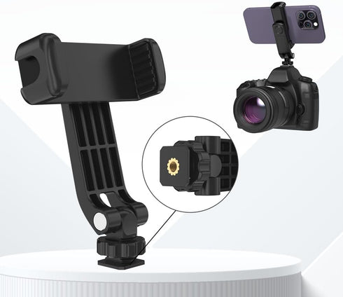 SOH Mingying Flexible Phone Tripod Mount Adapter, Universal Smartphone Mount Adapter, Camera Cold/Hot Shoe