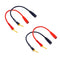 Pin Banana Plugs to 4mm Female Banana Jack Adapter - 8 Inches Banana Plug Adapter Cable, 4-Packs