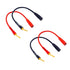 Pin Banana Plugs to 4mm Female Banana Jack Adapter - 8 Inches Banana Plug Adapter Cable, 4-Packs