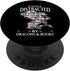 Easily Distracted By Dragons And Books Reading Lovers Gift PopSockets Standard PopGrip