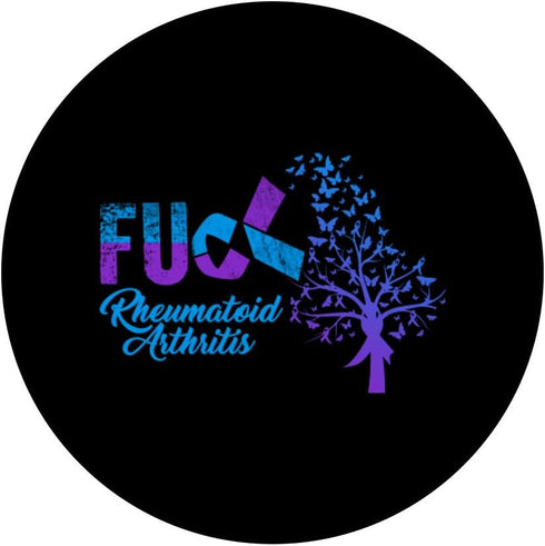 Rheumatoid Arthritis Support PopSockets Swappable PopGrip, Family Warrior Design