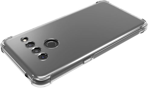 Clear TPU Four Corners Protective Cover for LG V50 ThinQ, Transparent Soft Funda