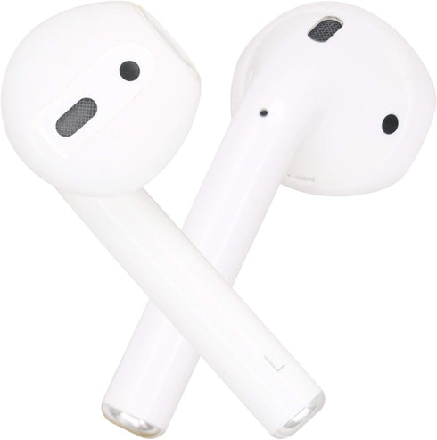 Rayker Earbud Covers Replacement for Airpods, Anti-Slip Ear Tips, 4 Pairs, Slim (White)