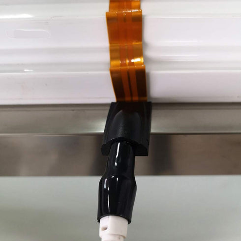 VANTRONIK Ultra-Thin Flat Coaxial Cable for TV, 11.8 inches Long, F Connector, Soft Window Cable for Windows