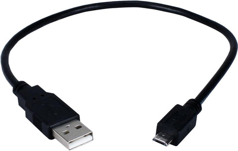 QVS USB Cable, 1 Ft, Black (CC2218C-01)