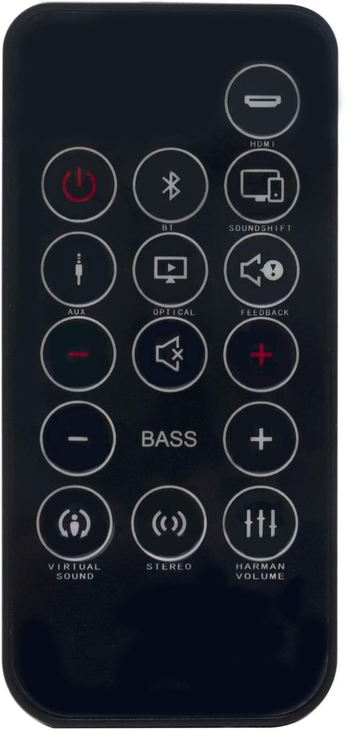 WINFLIKE Replacement Remote Control - Fit for JBL Cinema SB250 Soundbar Home Audio System, CINEMASB250, CINEMASB350