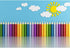 Action Bloom 9x6ft Colorful Pencils Backdrop Abstract Rainbow Pencil Photography Background for Children Drawing