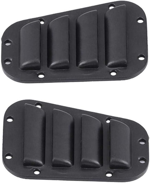 Set -4 1/10 RC Car Intake Grille & Engine Cover Hinge, Plastic Intake Grilles Engine Cover Hinges with Stickers