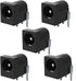 Breadboard-Friendly 2.1mm PCB Mounting Female DC Power Barrel Jack, 5 PCS DC Power Jack