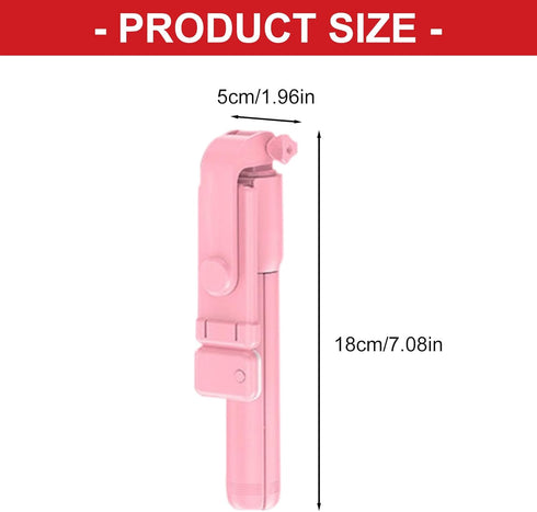 Fryzzolum Selfie Stick Tripod Extendable Bluetooth-Compatible Remote Portable Smartphone Stand Mount for Phone