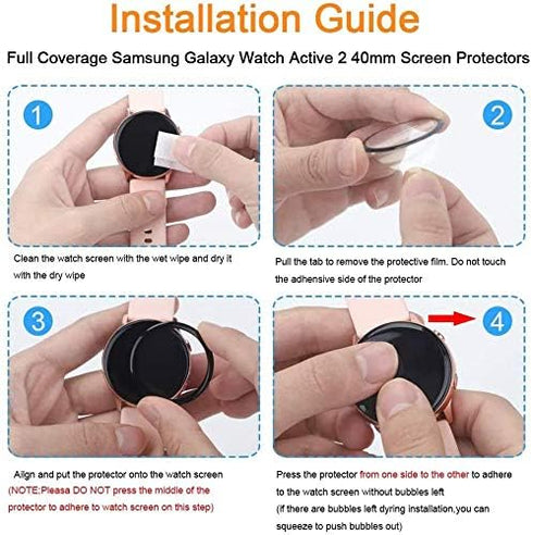 Compatible Screen Protector for AcclaFit Smart Watch, 3 Pack Full Coverage PET Film for L51 1.95"