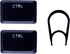 Replacement Mechanical Gaming Keyboard Left and Right CTRL Keycap for Logitech G610