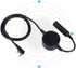 Walkie Talkie Earpiece Headset with Mic, 2 Pin Acoustic Tube Mic PTT TCI Earphone for Motorola, Kenwood Two Way Radio