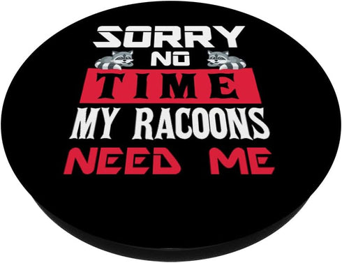 PopSockets Swappable PopGrip - Funny Women Men Pet Raccoon