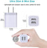 Charger Block, USB Wall Charger, Double USB Fast Charging Cube Block, 2.1A Power Adapter, 3Pack for iPhone and Samsung