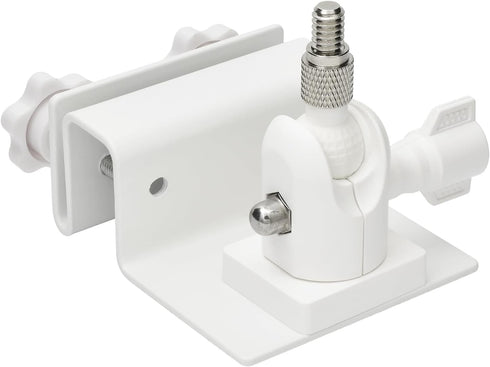 Holicfun Outdoor Security Camera Gutter Mount, Compatible with Ring, Blink, Eufy, Google Nest, Arlo, and More - White