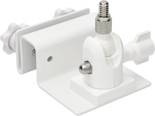 Holicfun Outdoor Security Camera Gutter Mount, Compatible with Ring, Blink, Eufy, Google Nest, Arlo, and More - White
