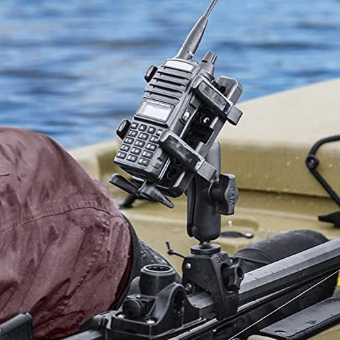RAM Mounts Finger-Grip GPS and Radio Holder, RAM-HOL-UN4U, Compatible with RAM B 1" and C 1.5" Components