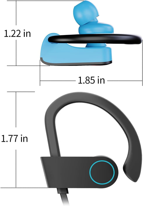 Boean Wireless Earbuds, Bluetooth 5.3 Headphones with 16Hrs Playtime, IPX7 Waterproof, Deep Bass Stereo Earbuds for