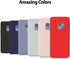 GOOSPERY Liquid Silicone Case for Galaxy S9 5.8" (2018), Shockproof Cover with Soft Microfiber Lining, Navy.