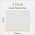 Trimmable (3-Pack), 8 7 inches Universal Screen Protector for All Mini Navigation Anti-Glare and Anti Finger Print, x