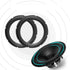 Fielect 4Pcs 8 Inch Black Notch Speaker Rubber Edge Surround Rings for Speaker Repair or DIY