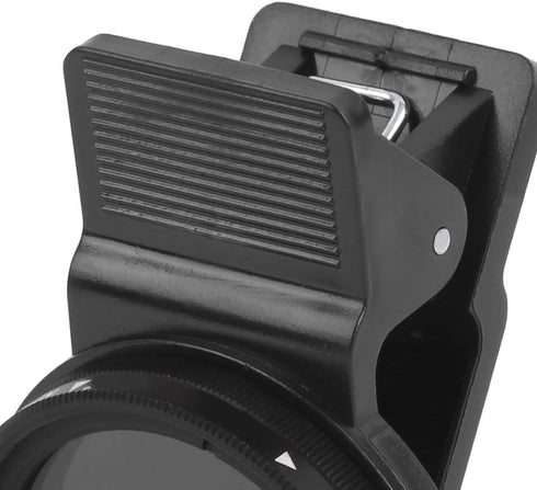Neutral Density Lens Filter, 37MM ND2-400 Cellphone Camera Lens Filter Kit with Adjustable Clip