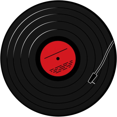 Retro Vinyl Album Record Player LP Art Red Design PopSockets Standard PopGrip