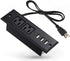 Conference Recessed Power Strip Socket with USB Ports - Desktop Charging Station with 2-Outlets & 3 USB Ports