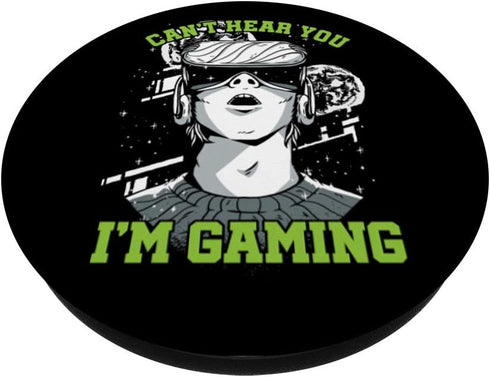 Game Gaming Player Video Games Virtual Reality VR PC Gift PopSockets PopGrip: Swappable Grip for Phones & Tablets