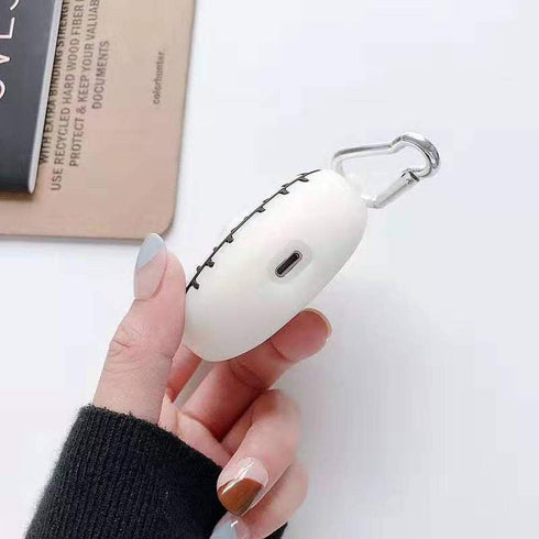 ZOSTLAND 2Pcs White Wireless EarphonCase, Silicone Shockproof Cover Compatible with Apple AirPods 2&1 (Clow+Skull)