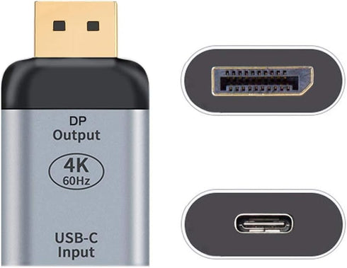 xiwai USB-C Type C Female to Displayport DP Sink Adapter, 4K 60hz for Tablet, Phone & Laptop