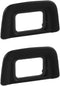 Viodmss 2X Black Rubber Wrapped Plastic Eyecup Eyepiece -20 for D5100 D5000 D3100