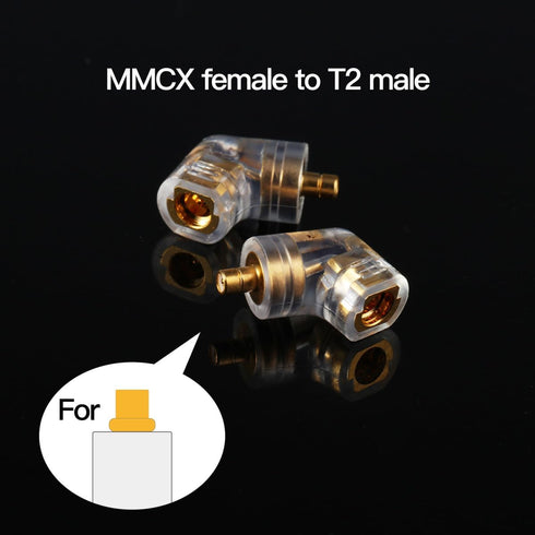 IPX T2 to MMCX Adapter for UE, Westone, Etymotic, 64 Audio, IEM Bluetooth Adapter