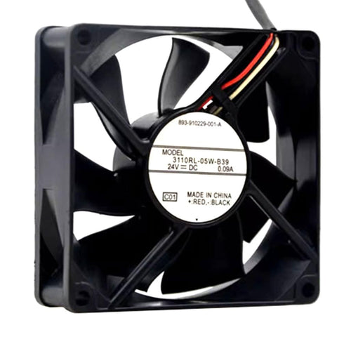 JVHROLW 80MM DC24V 0.09A 2.16W 8025 3000RPM 3110RL-05W-B39 8CM 80 80 25mm (3pin) Inverter Fan Speed Copier Cooling Fan