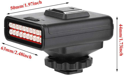 Portable Infrared Camera Night Vision Lamp, 20M LN-3 Double Row USB Charging Photography Night Vision Light