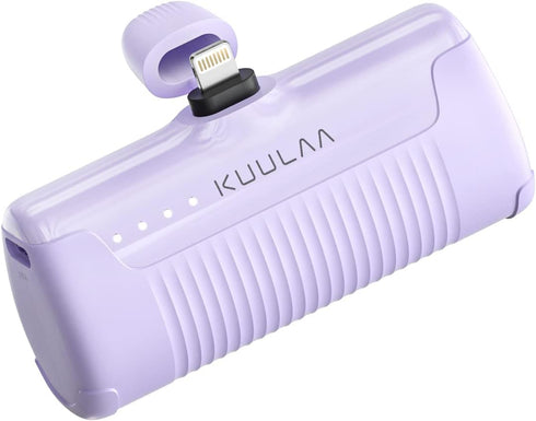 Kuulaa Portable Phone Charger, 4500mAh Mini Power Bank for iPhone, Cute Battery Pack for iPhone 14/13/12/11