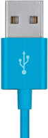 Monoprice USB Type-A to Micro Type-B Cable, 6 Feet, Blue, 2.4 Amp, Polycarbonate Connector Heads