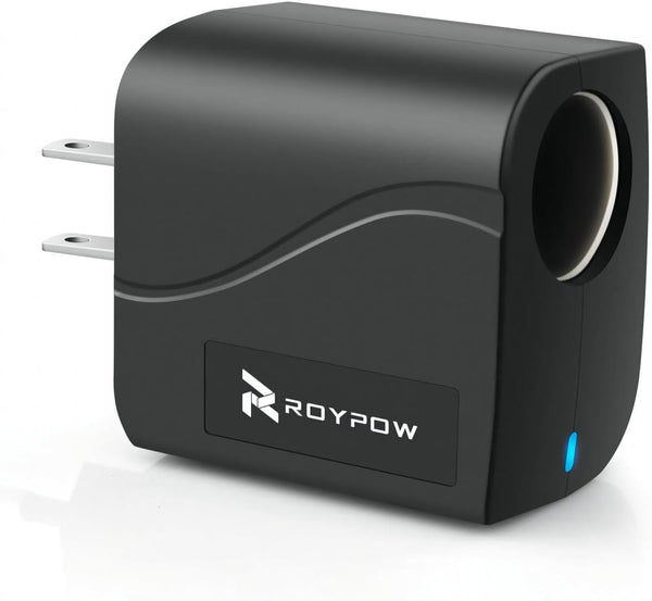 RoyPow AC to DC Converter Power Supply Transformer 2A/24W Adapter 110V/120V to 12V Car Cigarette Lighter Socket