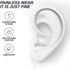 Mezqai 2 Packs- 3.5mm Wired Earbuds with Mic, in Ear Headphones, Wired Jack Headse, Noise Cancelling Headphones, Clear