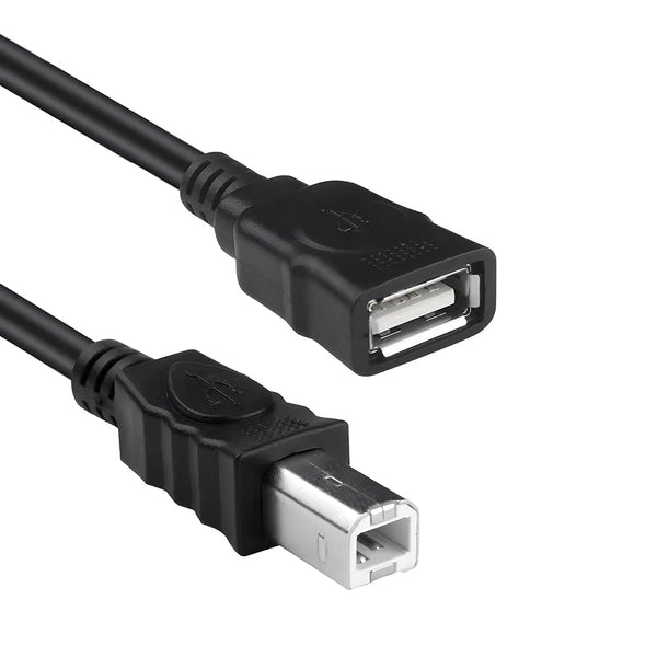 Herfair USB A to USB B Adapter Cable 2.0 Converter Cord for Printer/Scanner/Fax Machine