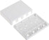 4 Port Keystone Jack Surface Mount Box, White, for Networking & Home Theatre