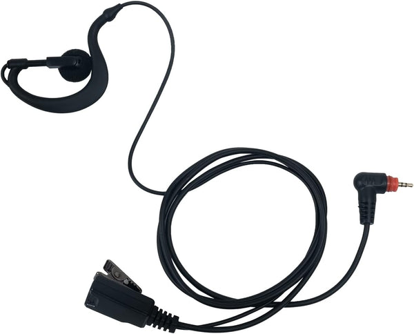 Earpiece Headset for Motorola Walkie Talkie SL300 SL3500e SL7550 SL7580 SL7590, with G Shape Earpiece and PTT Mic