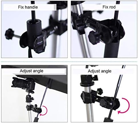 Umbrella Chair Clamp for Cameras, Black, with Tripod Mount