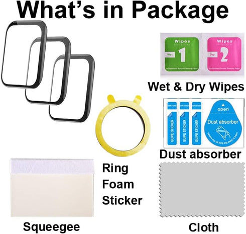 3D Screen Protector Compatible with SKG V7 Cyber and IDW15 1.8” Fitpolo Smart Watch