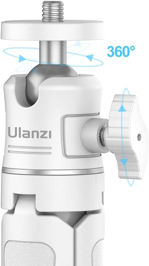 ULANZI Mini Selfie Stick Tripod, Extension Pole Tripod Stand Handle Grip for iPhone 13 Pro Max, Samsung, Google, Canon,