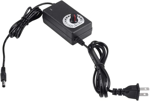 2-line Desktop AC to DC Power Adapter, 3-12V 2A Motor Voltage Stepless Speed Regulator LED Dimmer Switch Controller