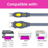 Vay Forwarg 2.0 2.0 5FT Printer Cable USB A to USB B Printer Dedicated Cable Male to Male Gray Suitable for Inkjet
